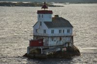 Vestlandet - Florø - Stabben fyr - der Stabben Leuchtturm vor Florø - UNESCO Weltnaturerbe - Westnorwegische Fjordlandschaft