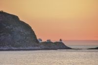 Skongenes fyr - Skongenes Leuchtfeuer - markiert den Ausgang zur offenen Seestrecke Stad (Stadhavet)