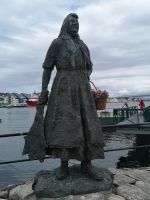 Klippfischweib in Kristiansund