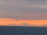 Ein Fischerboot als Nußschale 