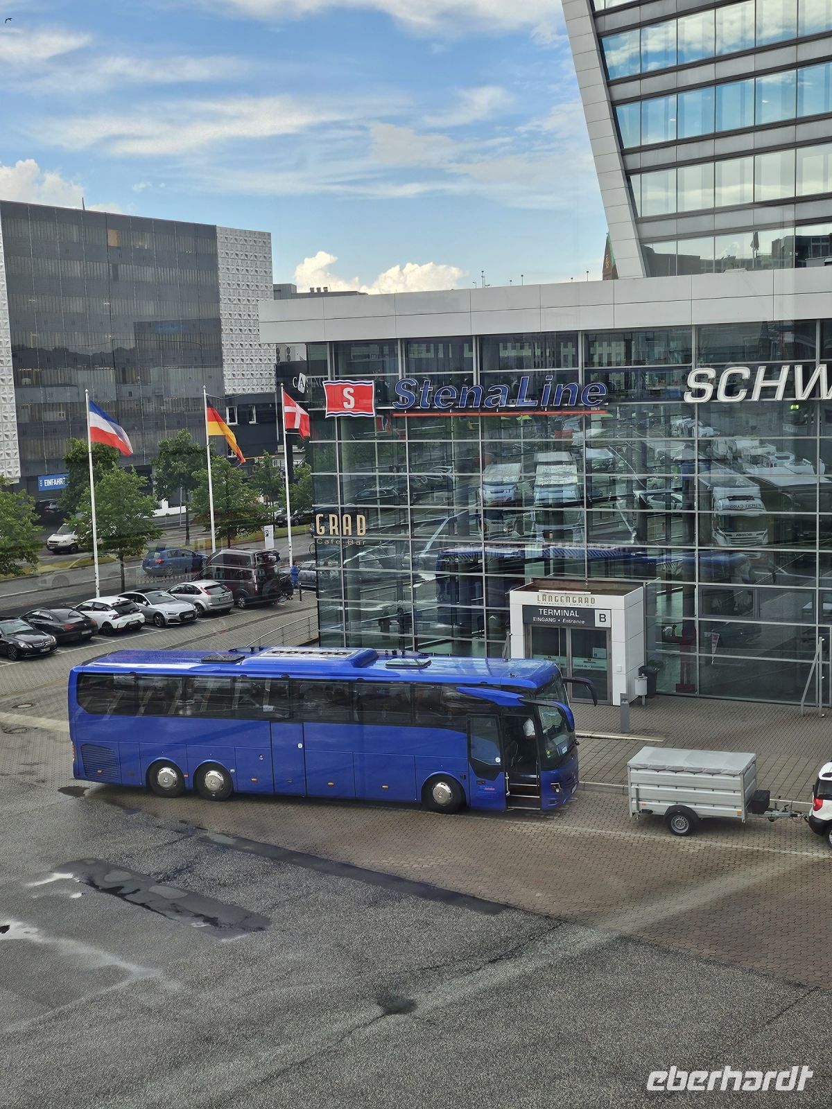 Ankunft am Fährterminal