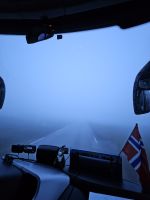 Rückfahrt im dichten Nebel