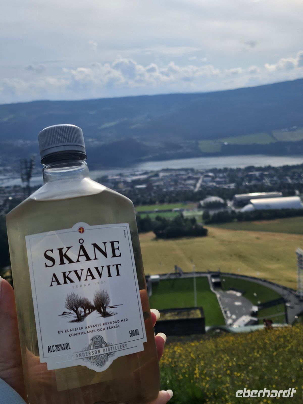 Akvavit-Verkostung an der Schanze Lillehammer