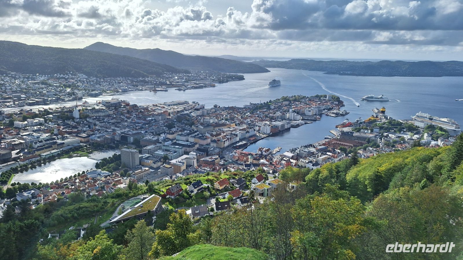 Bergen: Blick vom Fløyen