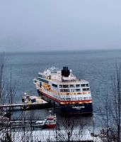 Die MS Trollfjord in Alta (1)