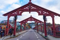 Trondheim - Gamle Bybron über den Fluss Nidelven