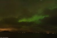 Offene Meeresstrecke: Folda mit Polarlicht