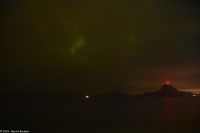 Torghatten bei Brønnøysund mit Polarlicht