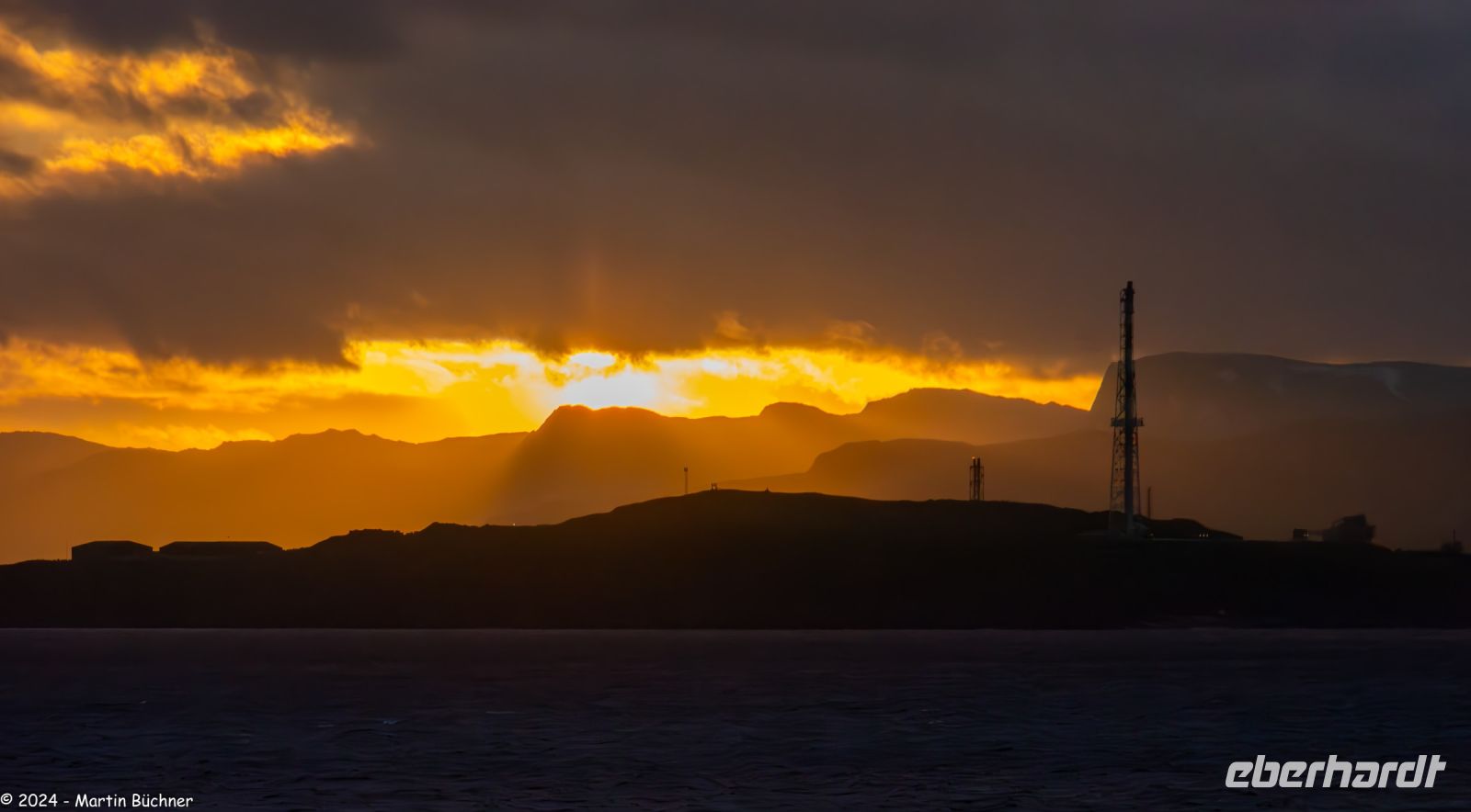 Hammerfest - Melkøya - Erdgasverflüssigungsanlage - im arktischen Licht