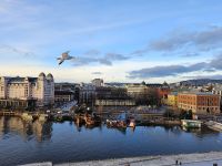 Blick über Oslo vom Dach der Oper