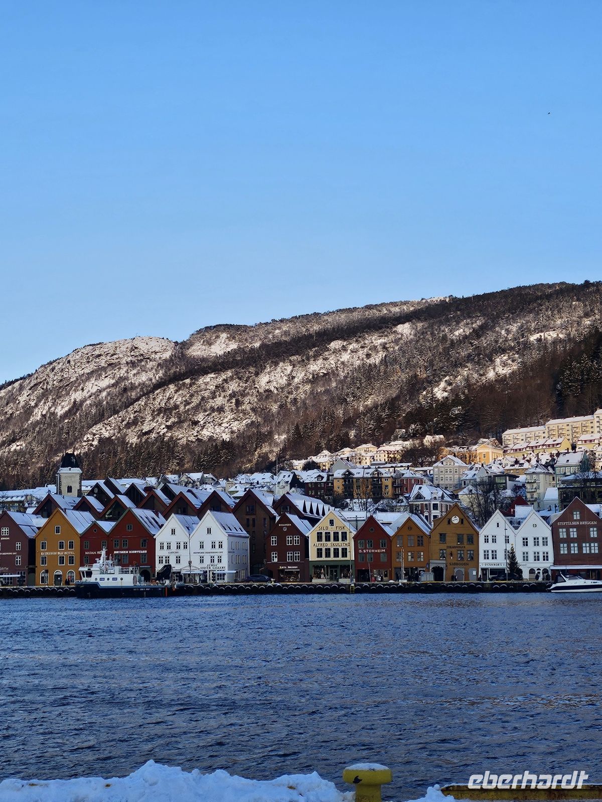 angekommen in Bergen- Hotelblick auf Brygge
