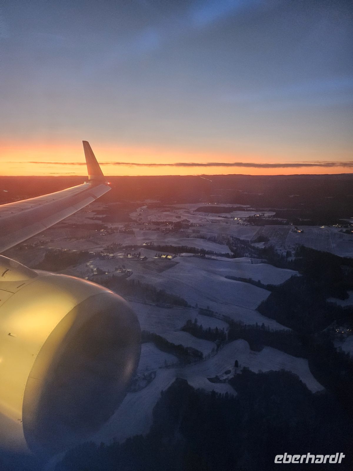 Sonnenuntergang über Norwegen