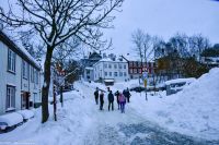 Trondheim - Stadtteil Bakklandet - Sykkeltrampen - der Fahrradlift