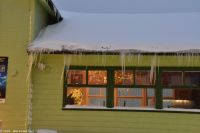 Eiszapfen in Honningsvåg