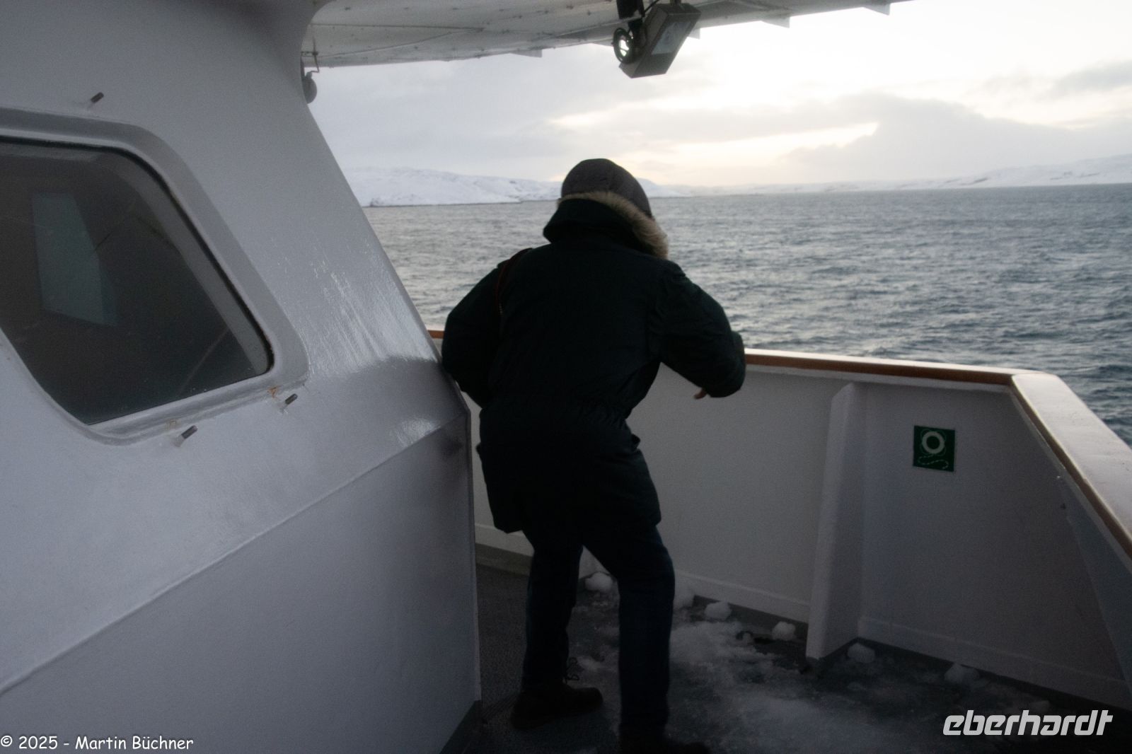 Hurtigruten MS Kong Harald plötzlich im Sturm
