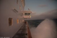 Hurtigruten MS Kong Harald plötzlich im Sturm