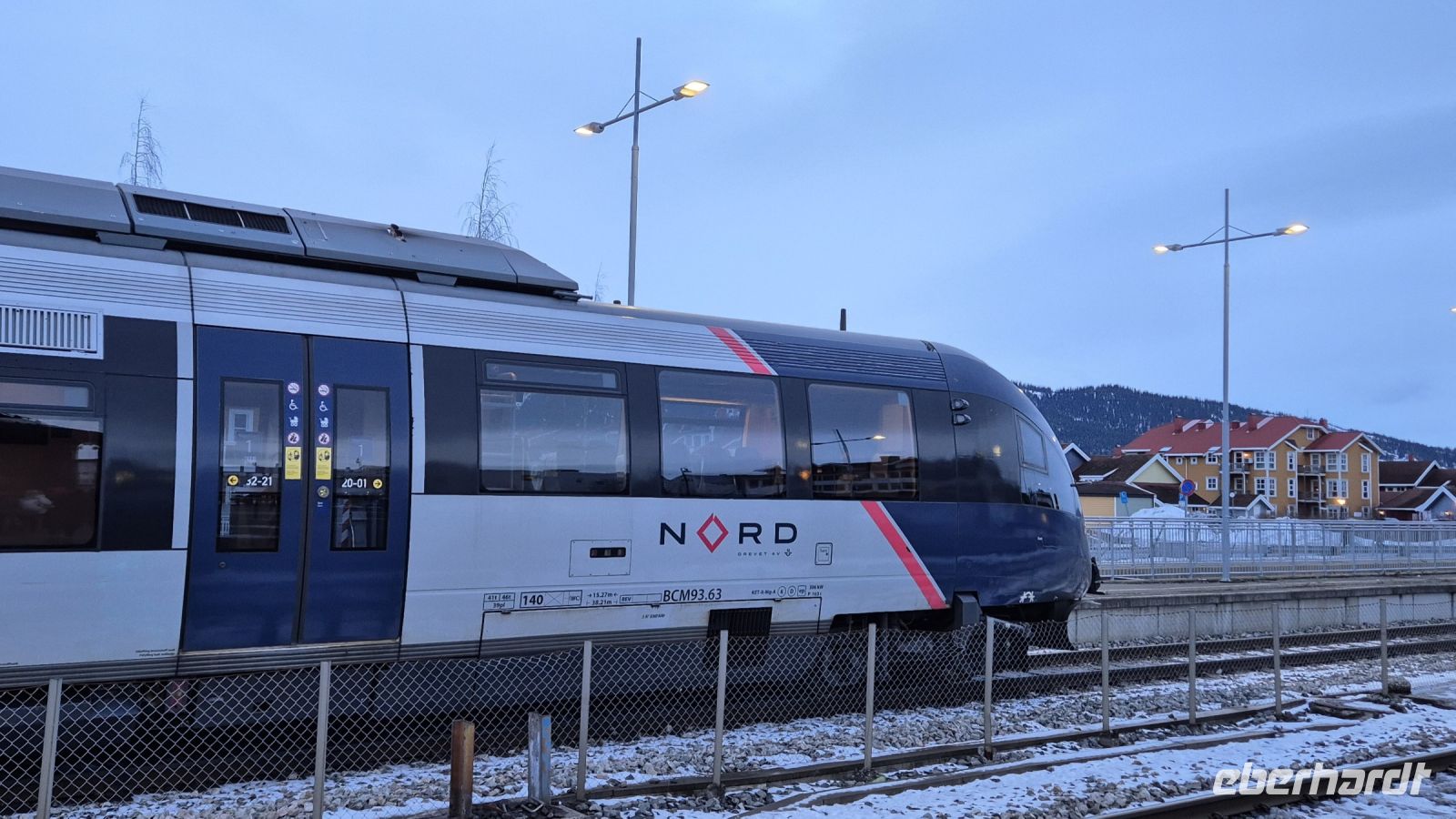 Zugfahrt mit der Nordlandsbahn