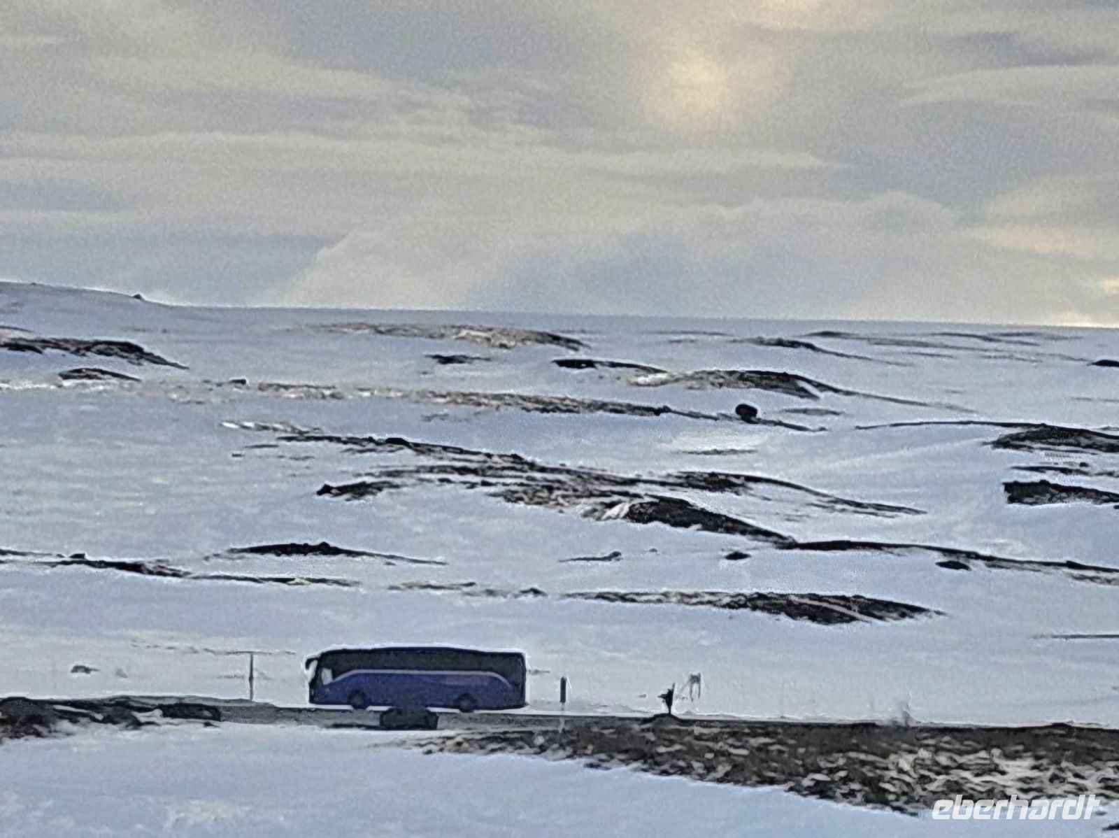 Unser Bus am Polarkreis