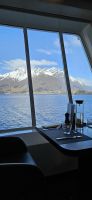 Blick vom Restaurant auf der MS Nordnorge