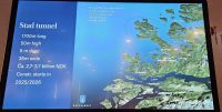 Präsentation zum neuen Tunnel
