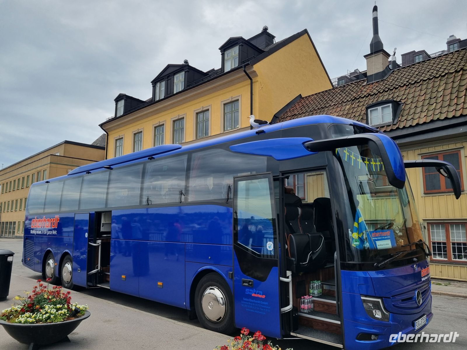 Stockholm - unser Reisebus...