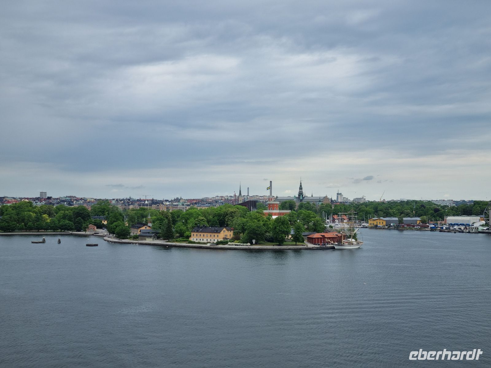 Stockholm - Ausblick von der Insel Södermalm (Insel Skeppsholmen)