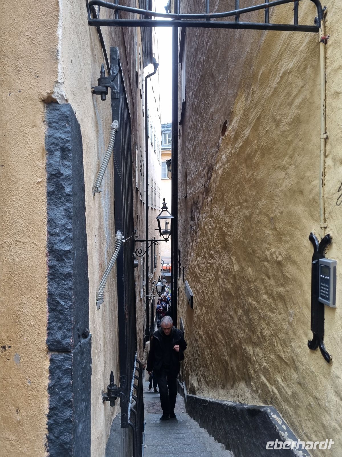 Stockholm - Gamla Stan (Mårten Trotzigs Gränd = schmalste Gasse Stockholms)