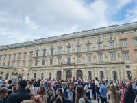 Stockholm - Wachablösung am Königlichen Schloss zum Nationalfeiertag am 6. Juni...