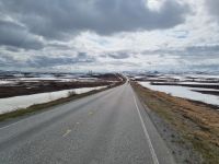 Fahrt über das Sennafjell...