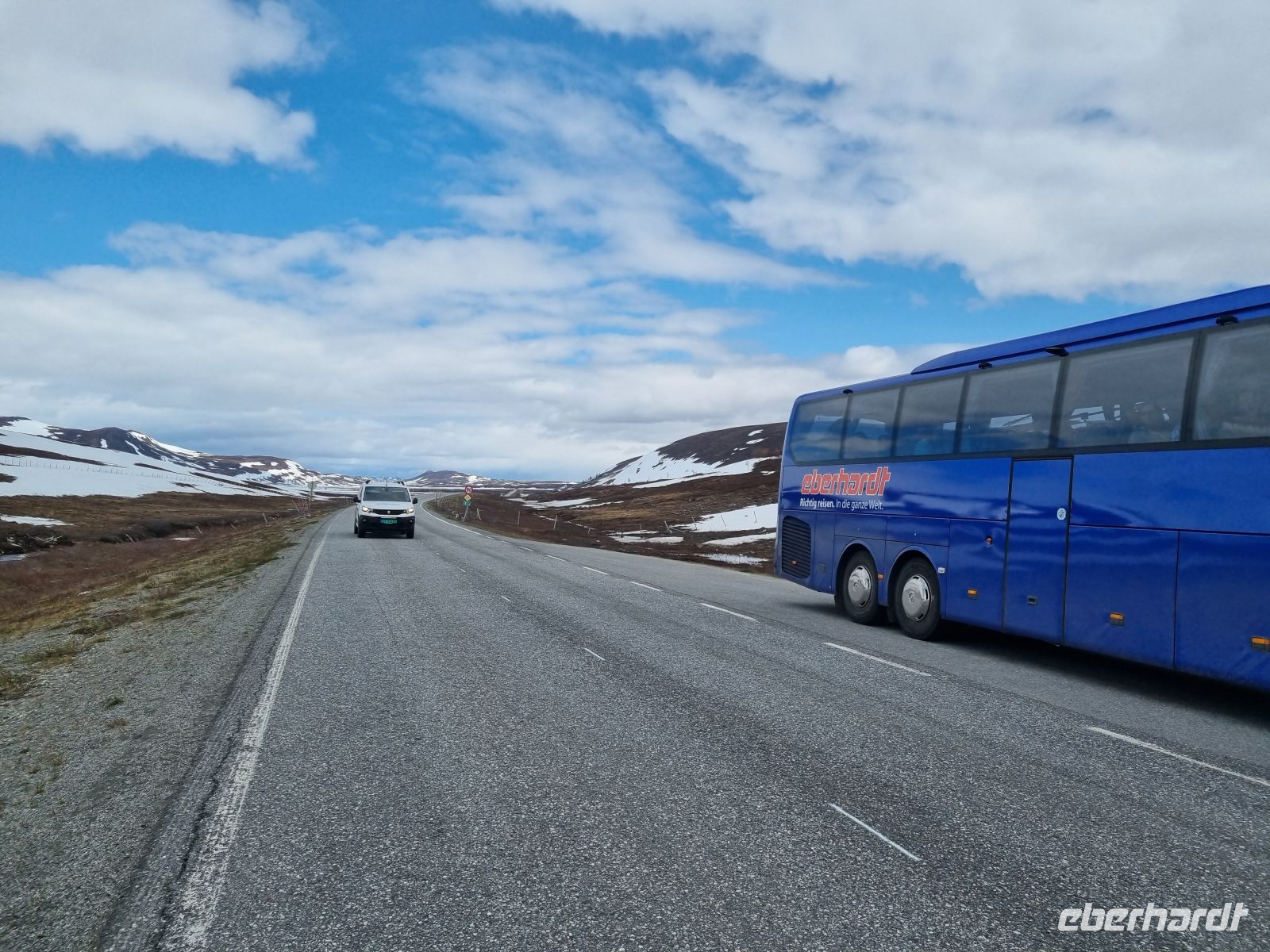 Fahrt über das Sennafjell...