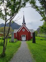 Lofoten - Insel Flakstadøy (Kirche von Flakstad)