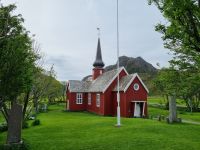 Lofoten - Insel Flakstadøy (Kirche von Flakstad)