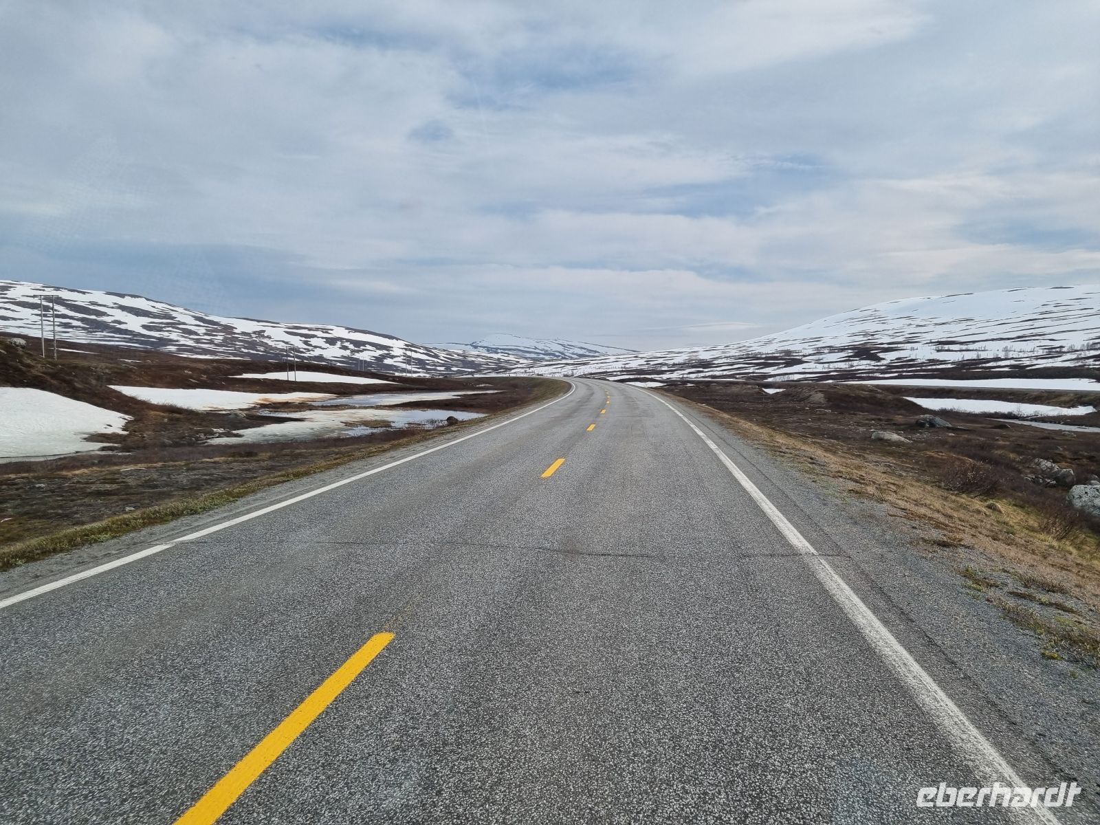 Fahrt über das Saltfjell...