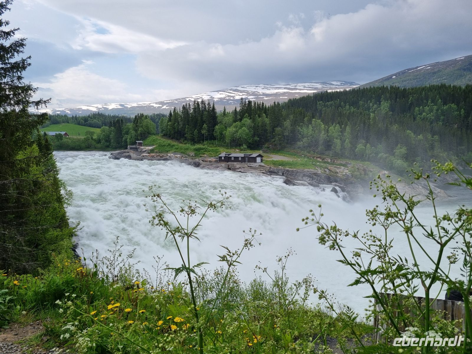 Laksforsen-Wasserfall 