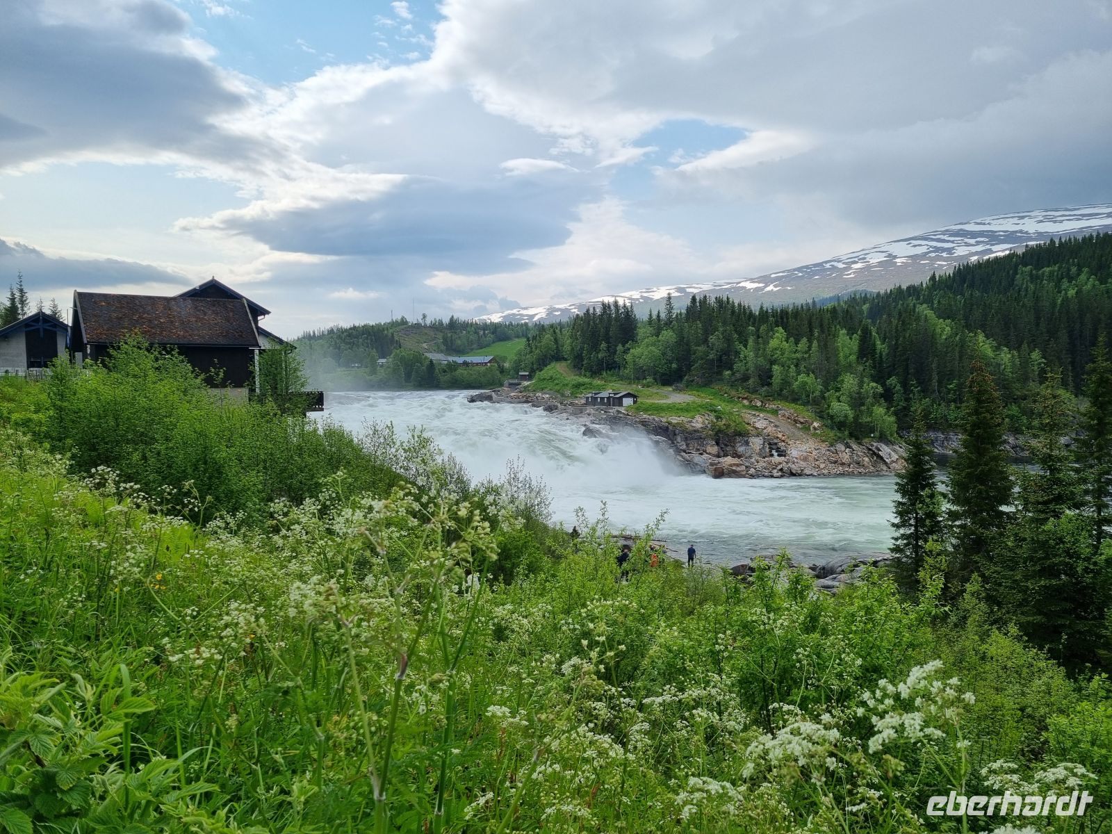 Laksforsen-Wasserfall