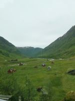 Ein Tal, geschaffen von dem Gletscher 