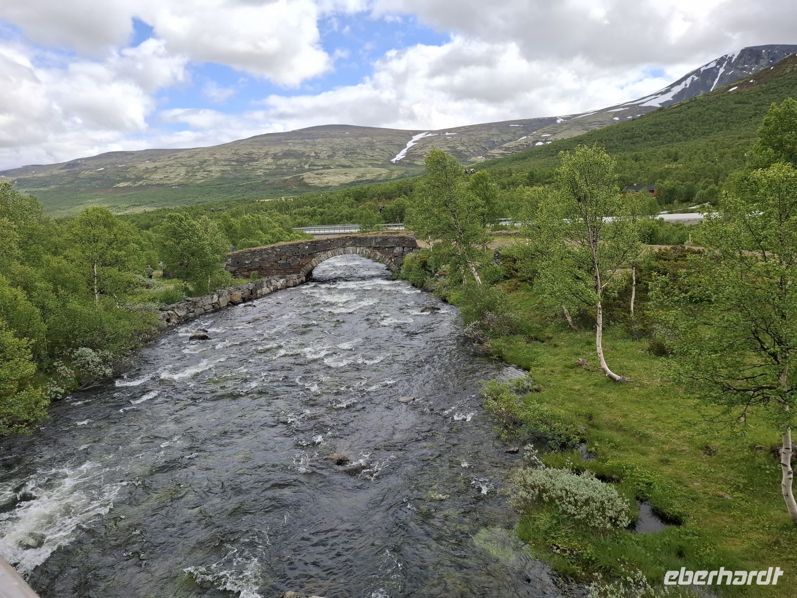 alte Steinbrücke des norwegischen 