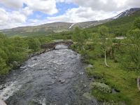 alte Steinbrücke des norwegischen 