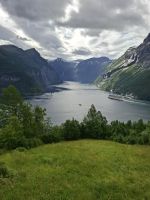 Blick auf den Beginn des Geirangerfjordes