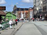 Blick zum UNESCO-Weltkulterbe Hansebryggen in Bergen