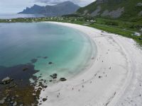 Rundfahrt auf den Lofoten - Strand von „Remberg“ 