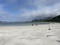 Rundfahrt auf den Lofoten - Strand von „Remberg“ 
