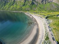 Ausflug auf der Insel Senja - Ersfjord Beach