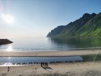 Ausflug auf der Insel Senja - Ersfjord Beach