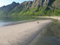 Ausflug auf der Insel Senja - Ersfjord Beach