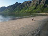Ausflug auf der Insel Senja - Ersfjord Beach
