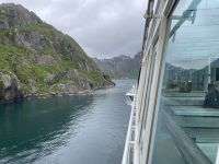 Wir durchfahren die Meeresenge Raftsundet 