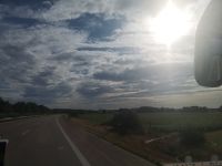 Die Sonne kämpft sich durch......