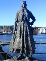 Klippfischweib in Kristiansund...