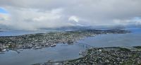 Blick vom Fjellheisen auf Tromsö 